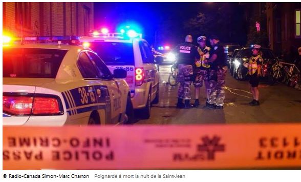 Montréal: Un jeune poignardé à mort